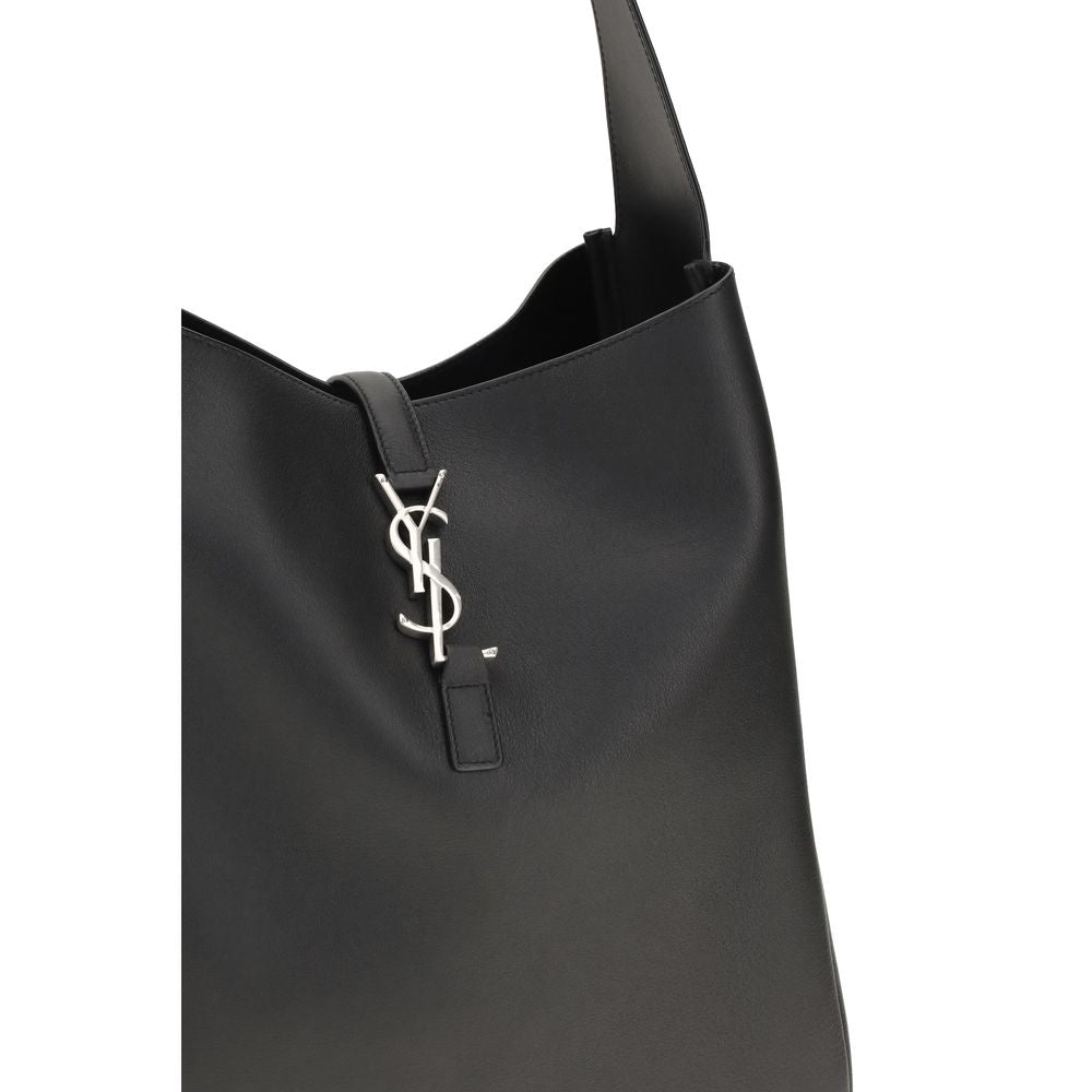 Saint Laurent Leather Le 5 À 7 Large Bag - Black