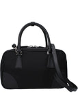 Prada Sequins Fabric Handbag - Black
