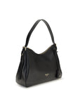 Prada Aimée Medium Leather Shoulder Bag - Black