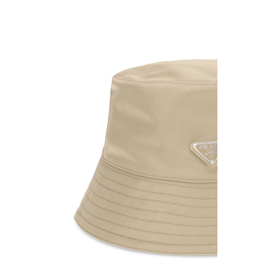 Prada Re-Nylon Bucket Hat - Beige