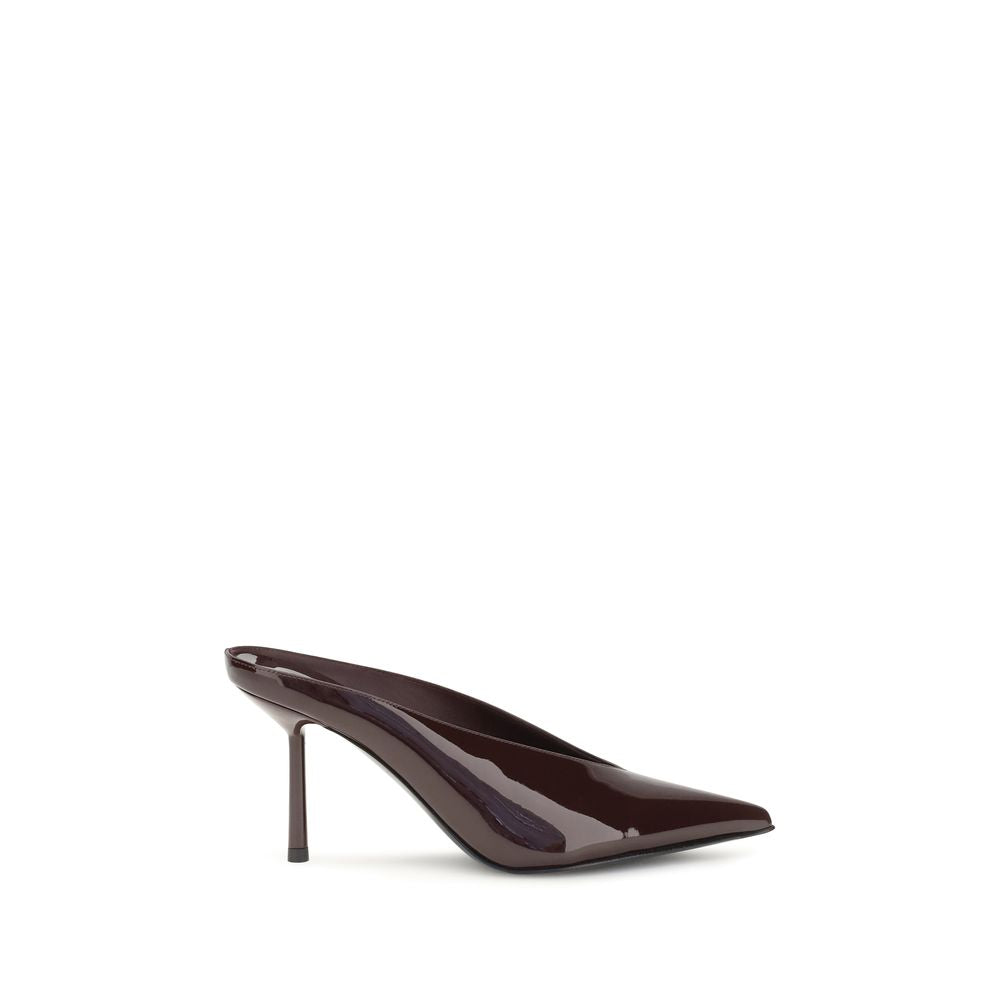 LE SILLA Clivage Heeled Mules - Bordeaux