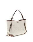 Chloé Clover Canvas Tote & Shoulder Bag - Ivory/Beige