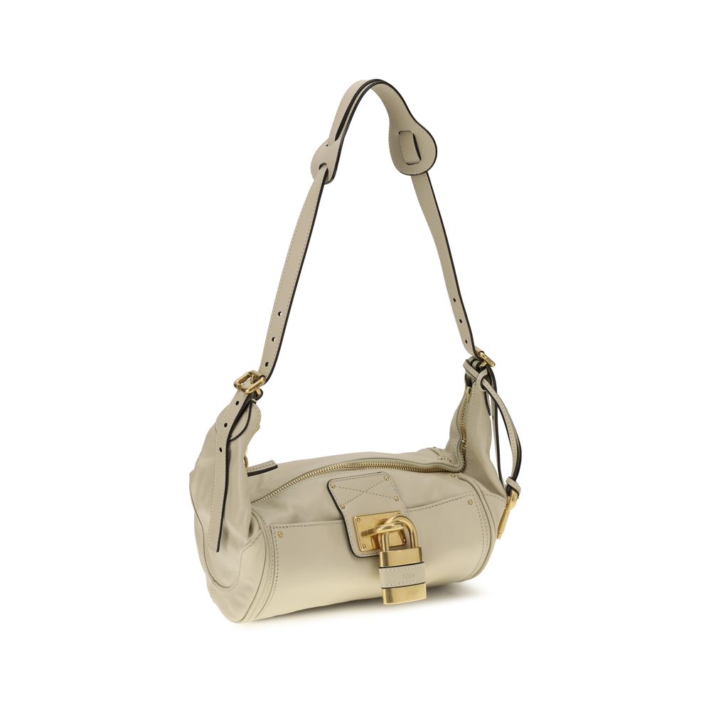 Chloé Small Paddington Leather Shoulder Bag - Cool Beige