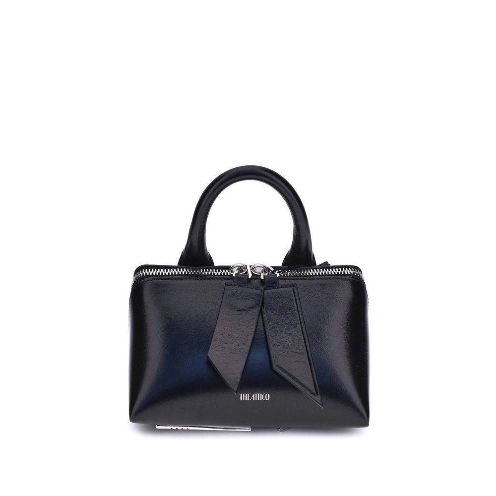 The Attico Friday Leather Handbag - Black