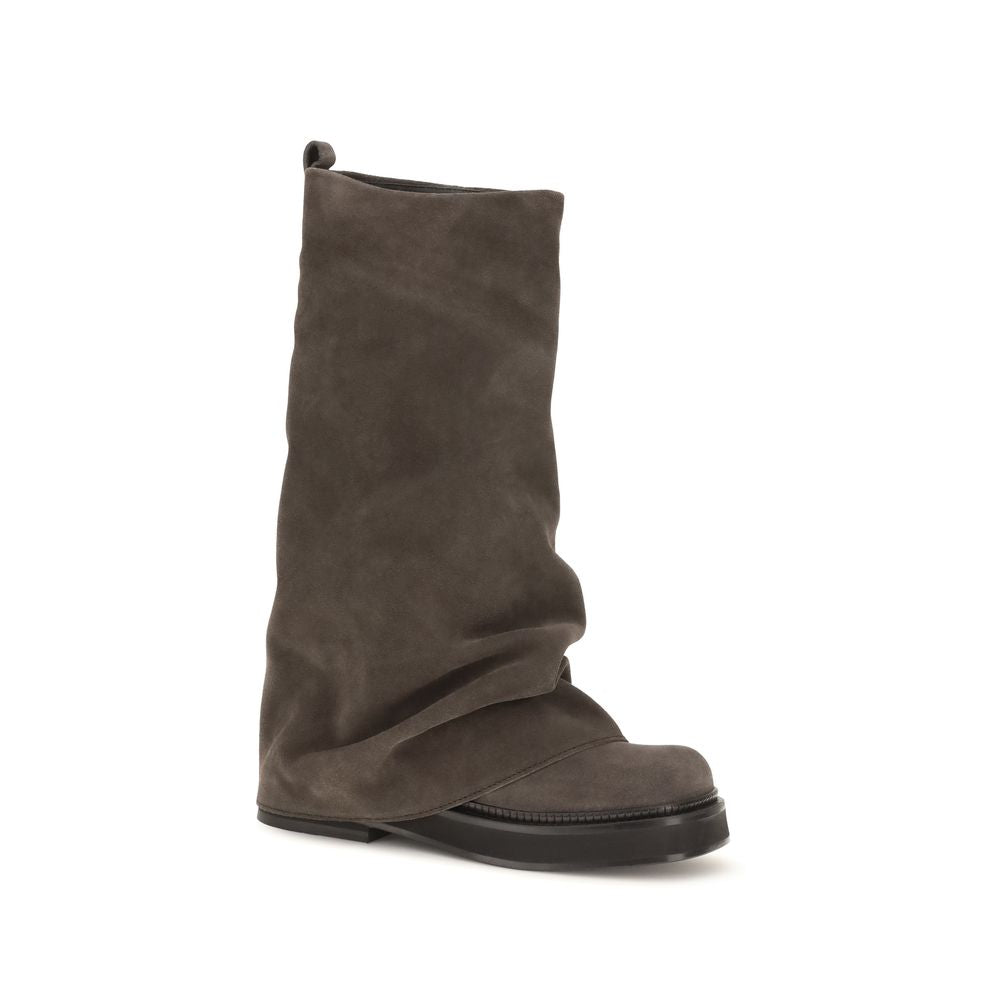 The Attico Leather Robin Boots - Brown