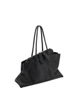The Attico La Passeggiata Medium Leather Handbag - Black