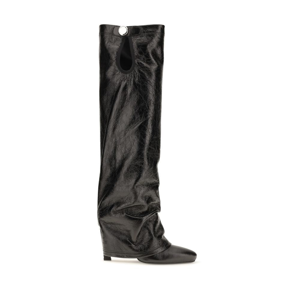 The Attico Knee High Boots - Black