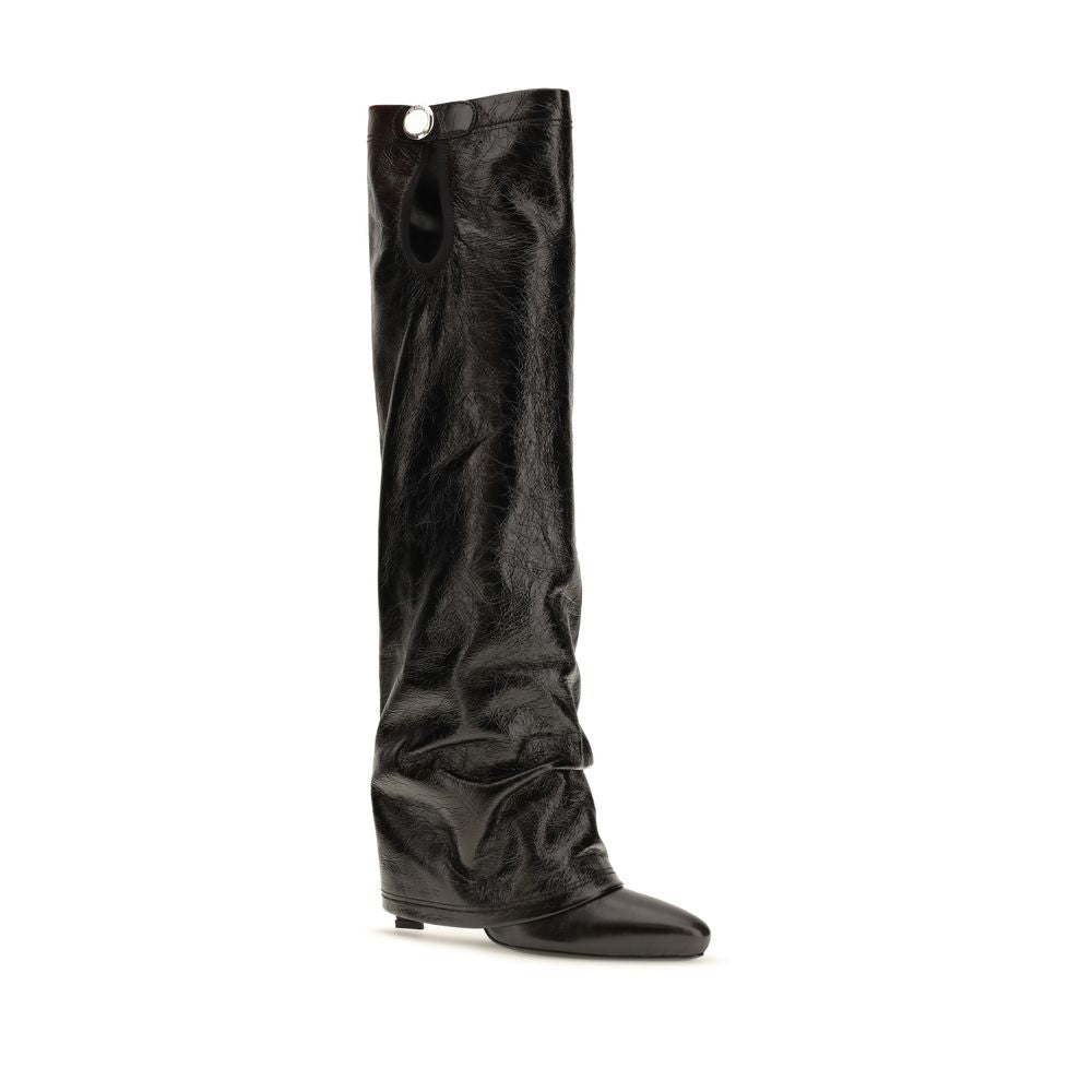 The Attico Knee High Boots - Black