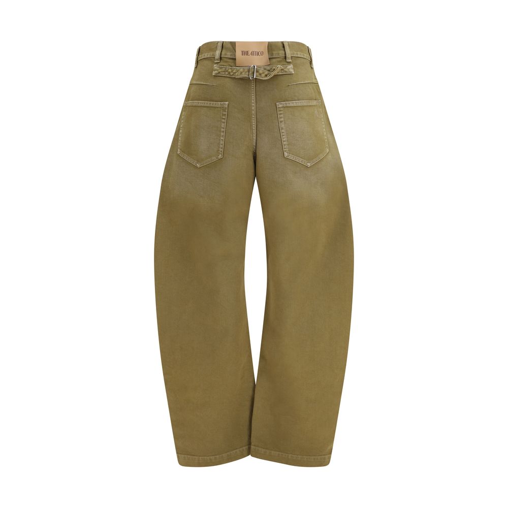 The Attico Color Denim Jeans - Brown