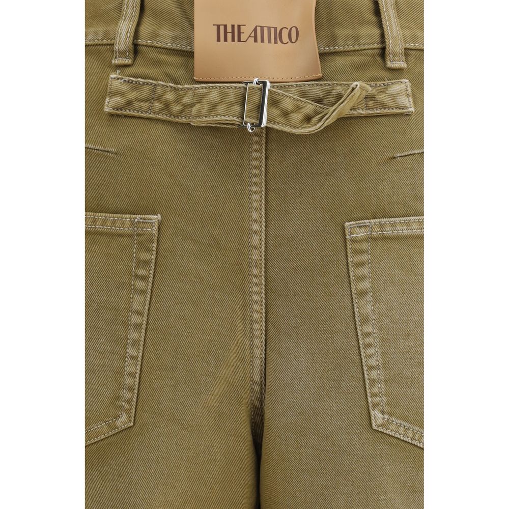 The Attico Color Denim Jeans - Brown