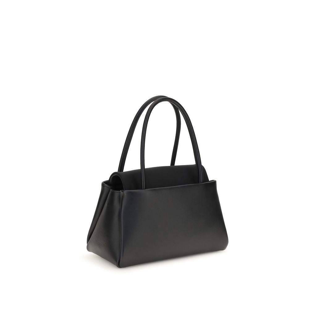 Prada Leather Top Handle Bag - Black