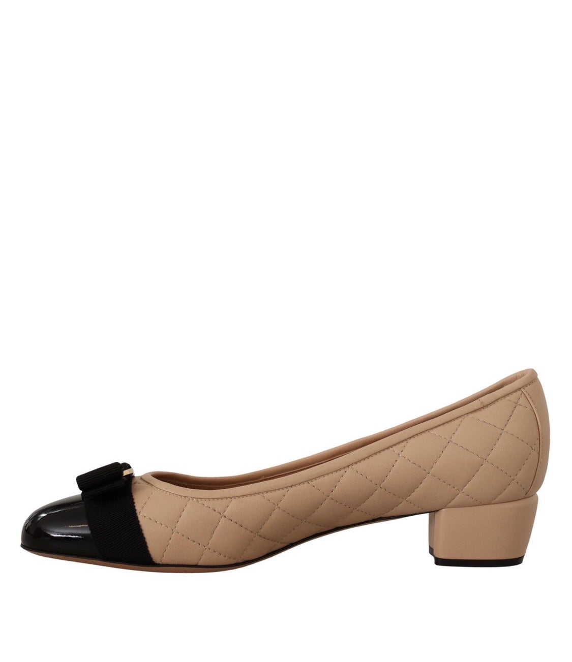 Salvatore Ferragamo Quilted Leather Heel Pumps