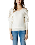 Guess Quarter Sleeve Embellished Sweater - white