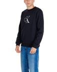 Calvin Klein Jeans Logo Cotton-Blend Black Sweatshirt