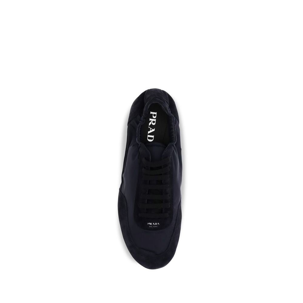 Prada Re-Nylon Collapse Athletic Sneakers - Blue