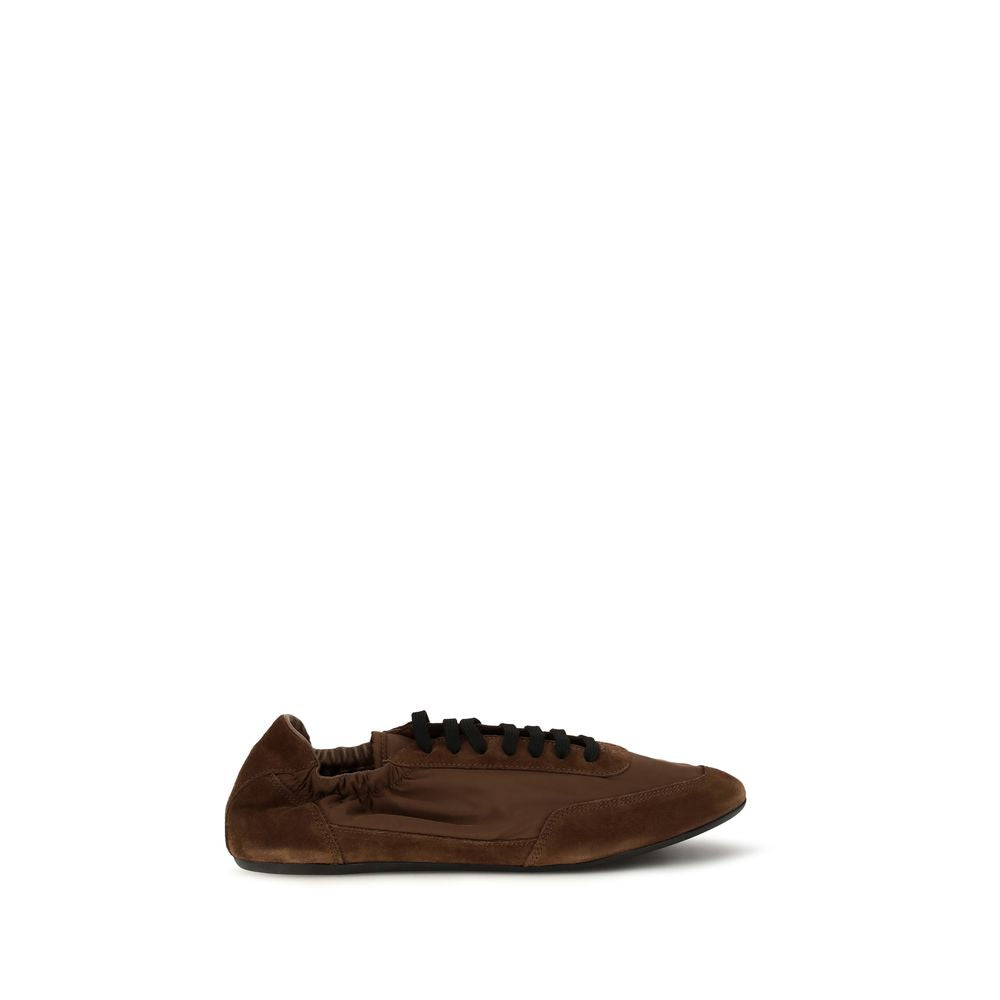 Prada Re-Nylon Collapse Athletic Sneakers - Brown