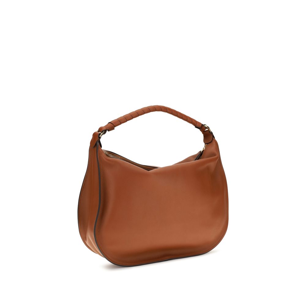 Chloé Leather Marcie Shoulder Bag - Brown