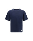Saint Laurent Cotton Crewneck T-Shirt - Blue