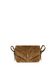 Saint Laurent Suede Small LouLou Shoulder Bag - Brown