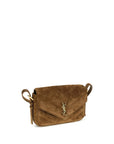 Saint Laurent Suede Small LouLou Shoulder Bag - Brown
