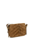 Saint Laurent Suede Small LouLou Shoulder Bag - Brown
