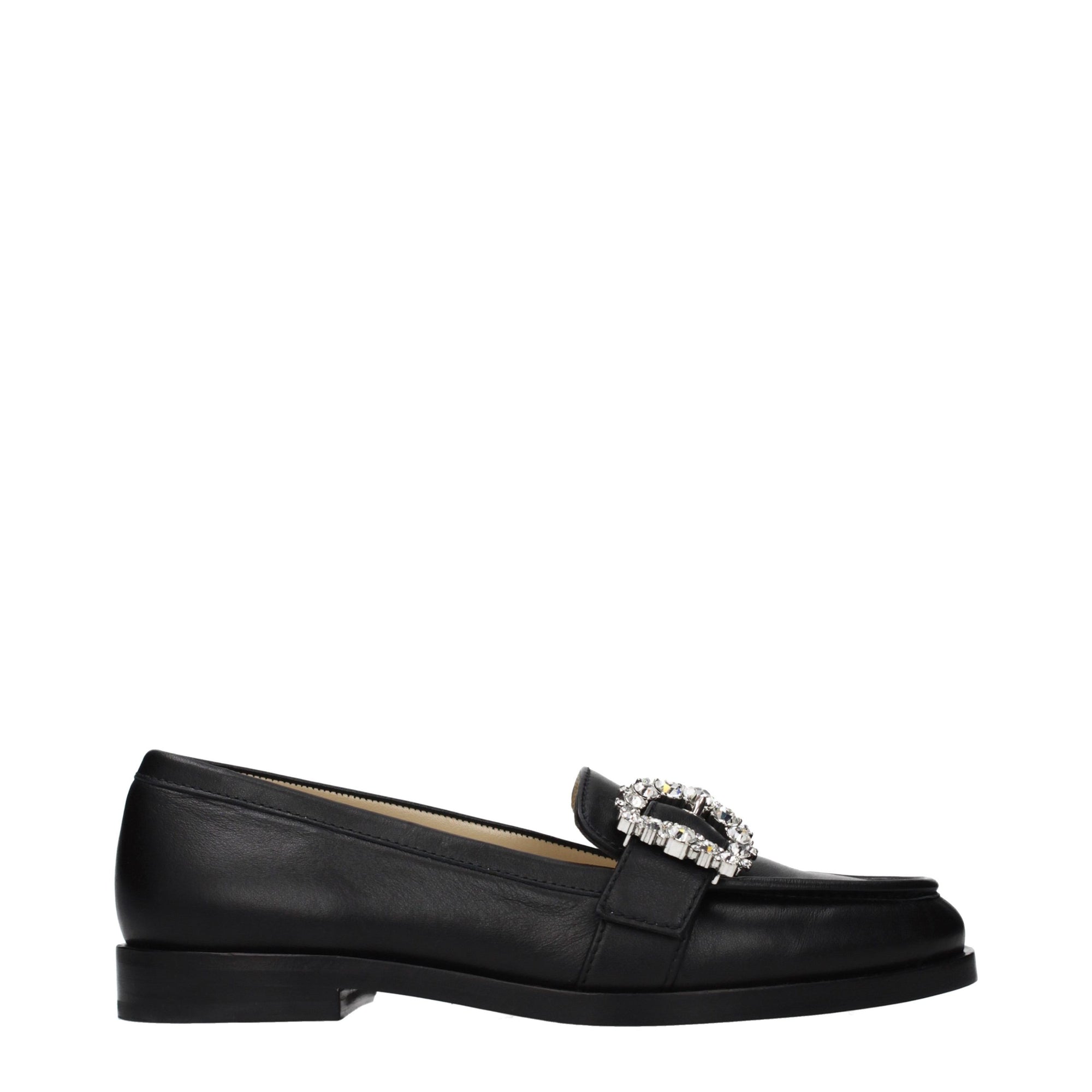 Jimmy Choo Cheril Leather Loafers - Black