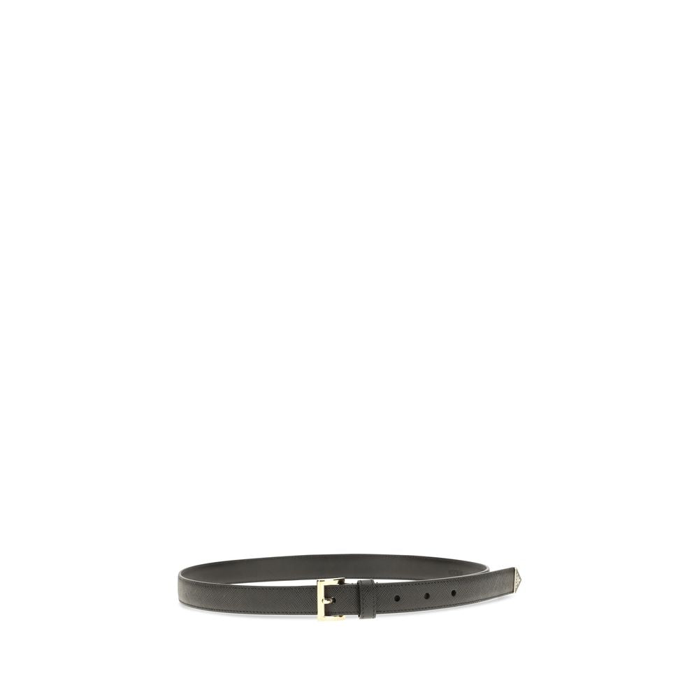 Prada Saffiano Leather Belt - Black
