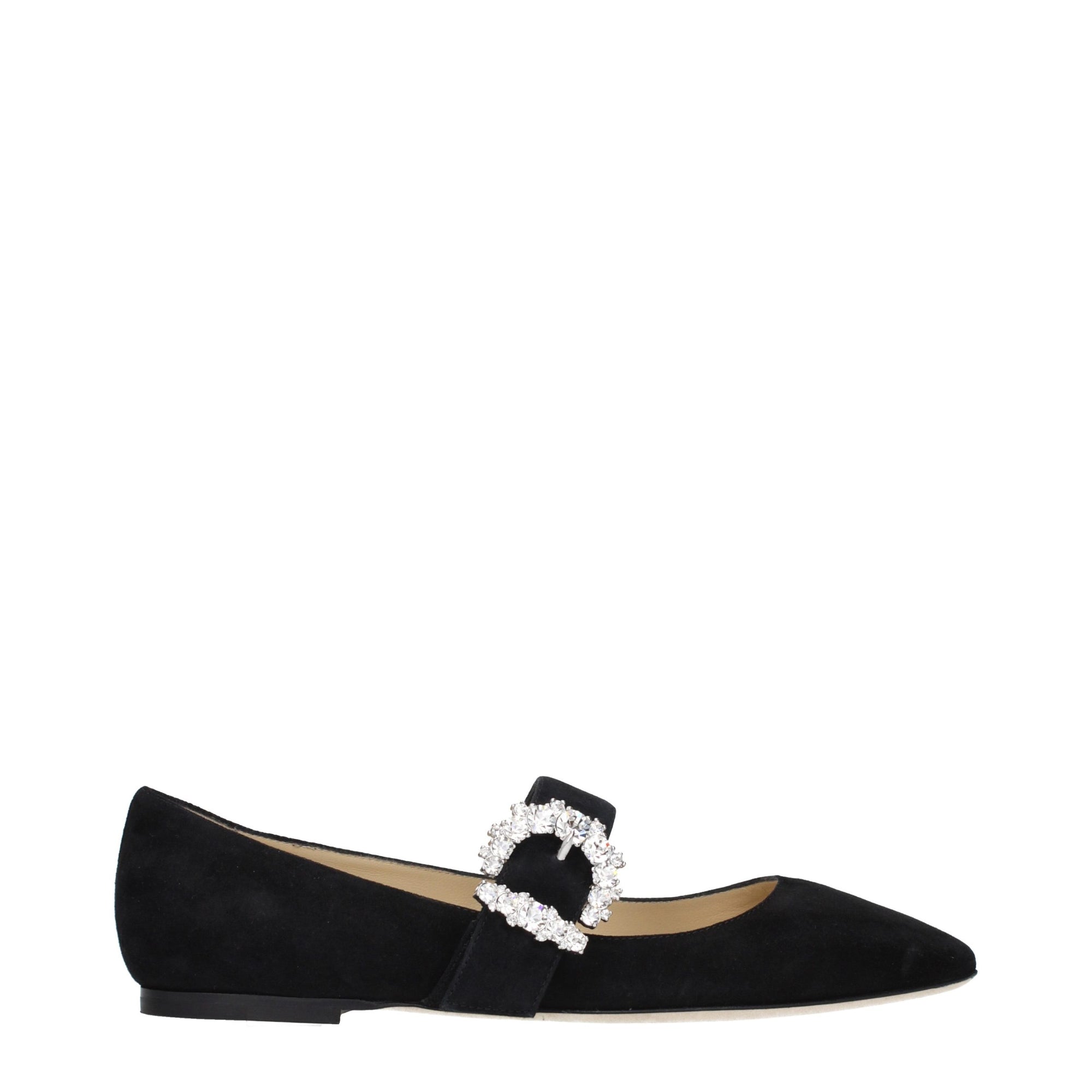 Jimmy Choo Cheri Leather Mary Jane Ballet Flats - Black