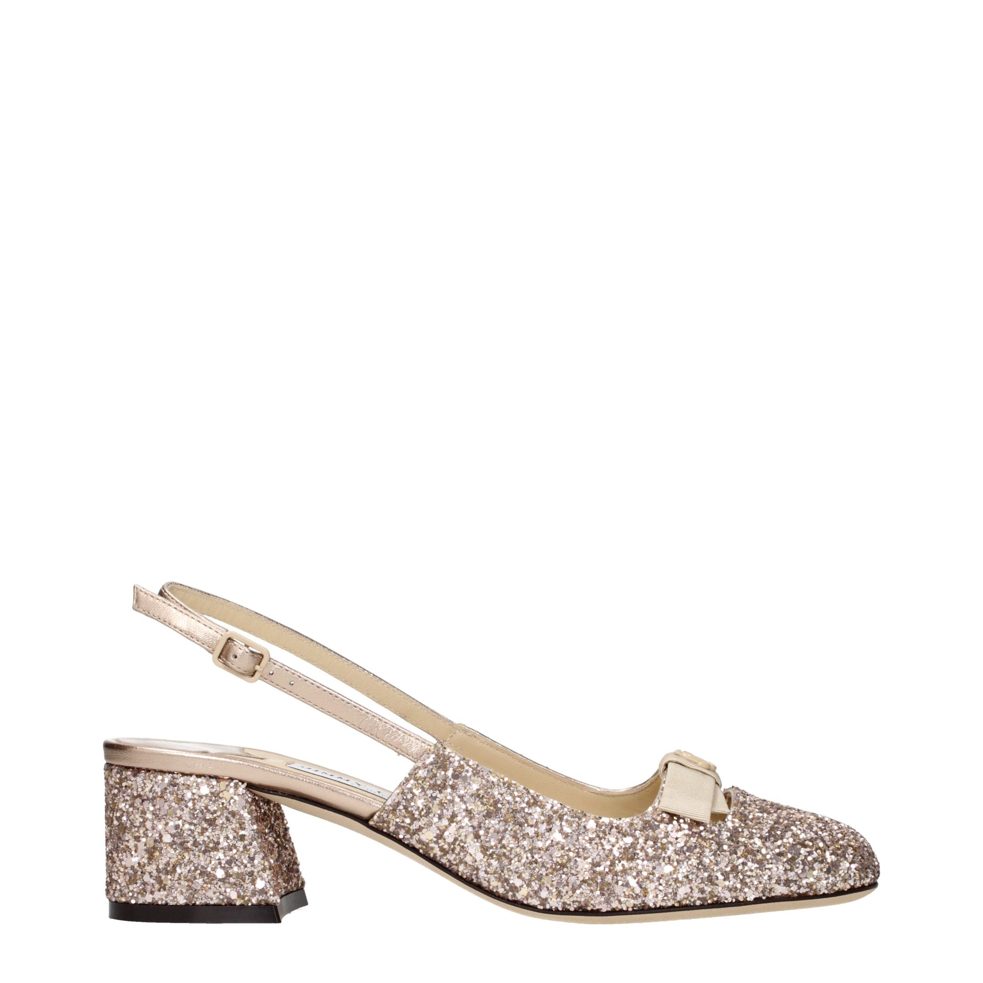 Jimmy Choo Arins Glitter Slingback Heeled Ballet - Pink
