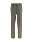 Prada Wool Checked Tailored Suit Pants - Brown
