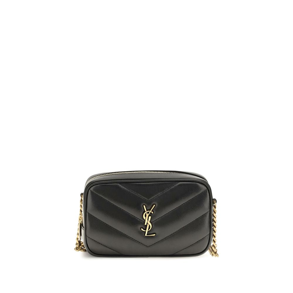 Saint Laurent Lambskin Daytona 7 Shoulder Bag - Black