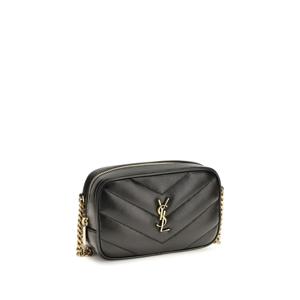 Saint Laurent Lambskin Daytona 7 Shoulder Bag - Black