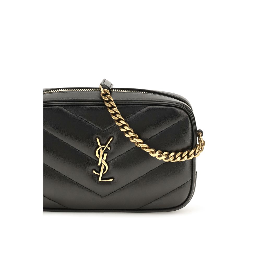 Saint Laurent Lambskin Daytona 7 Shoulder Bag - Black