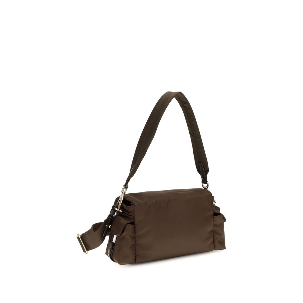 Prada Re-Nylon Pattina Shoulder Bag - Brown