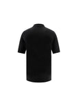 Prada Wool Half-Zip Polo Shirt - Black