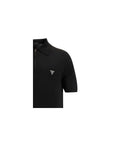 Prada Wool Half-Zip Polo Shirt - Black