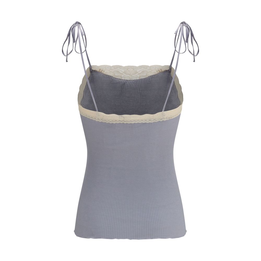 Chloé Cashmere Applique Top - Blue