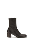 Prada Leather Heeled Ankle Boots - Brown