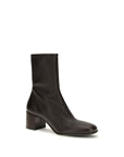 Prada Leather Heeled Ankle Boots - Brown