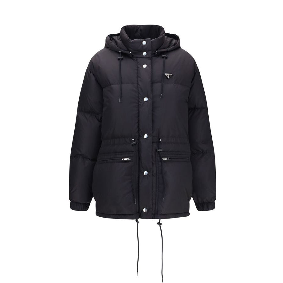 Prada Re-Nylon Padded Down Parka - Black