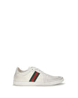 Gucci Leather Stretch Low Top Sneakers - White
