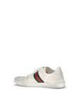 Gucci Leather Stretch Low Top Sneakers - White