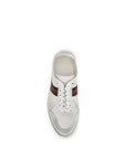 Gucci Leather Stretch Low Top Sneakers - White