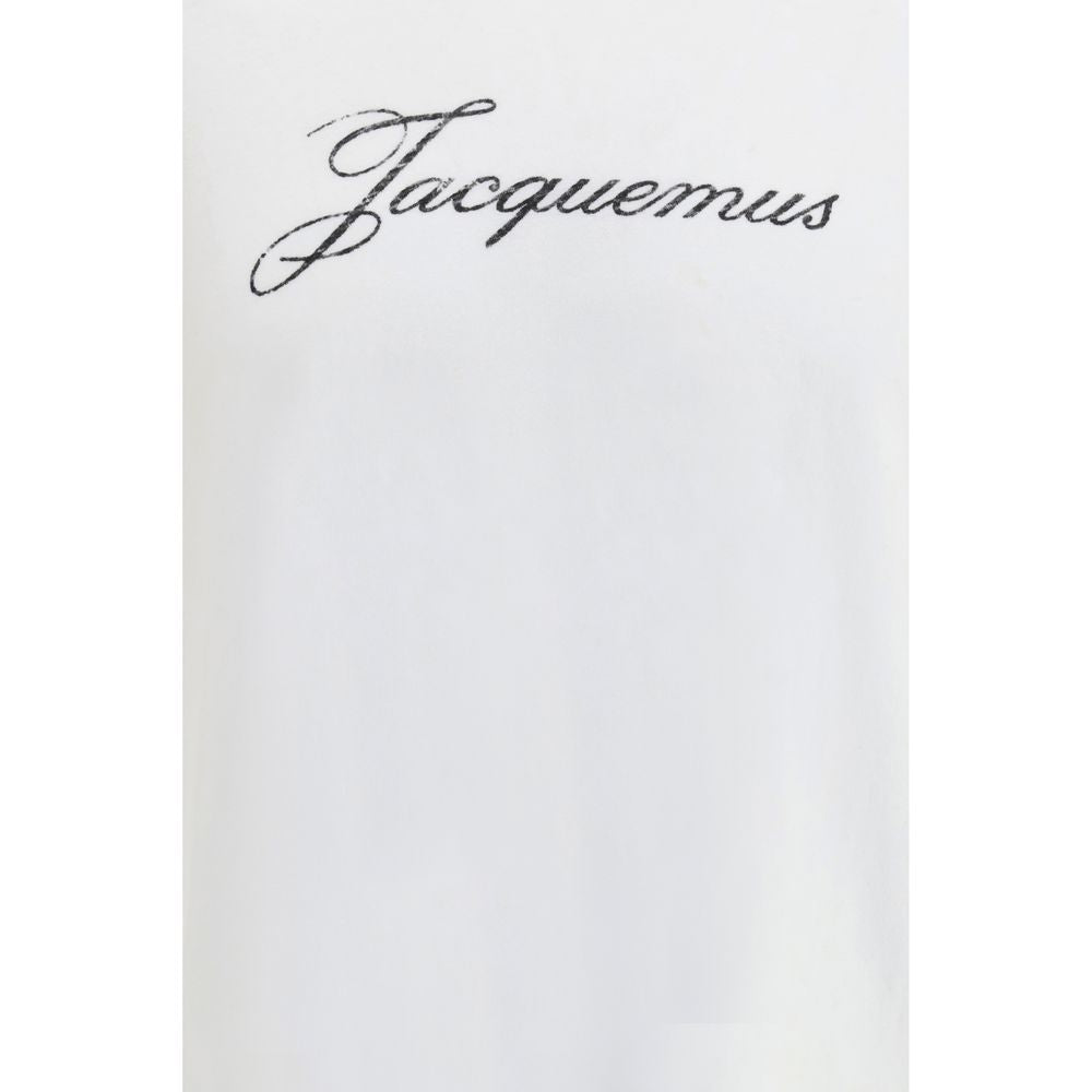 Jacquemus Logo Script Long Sleeve Top - White