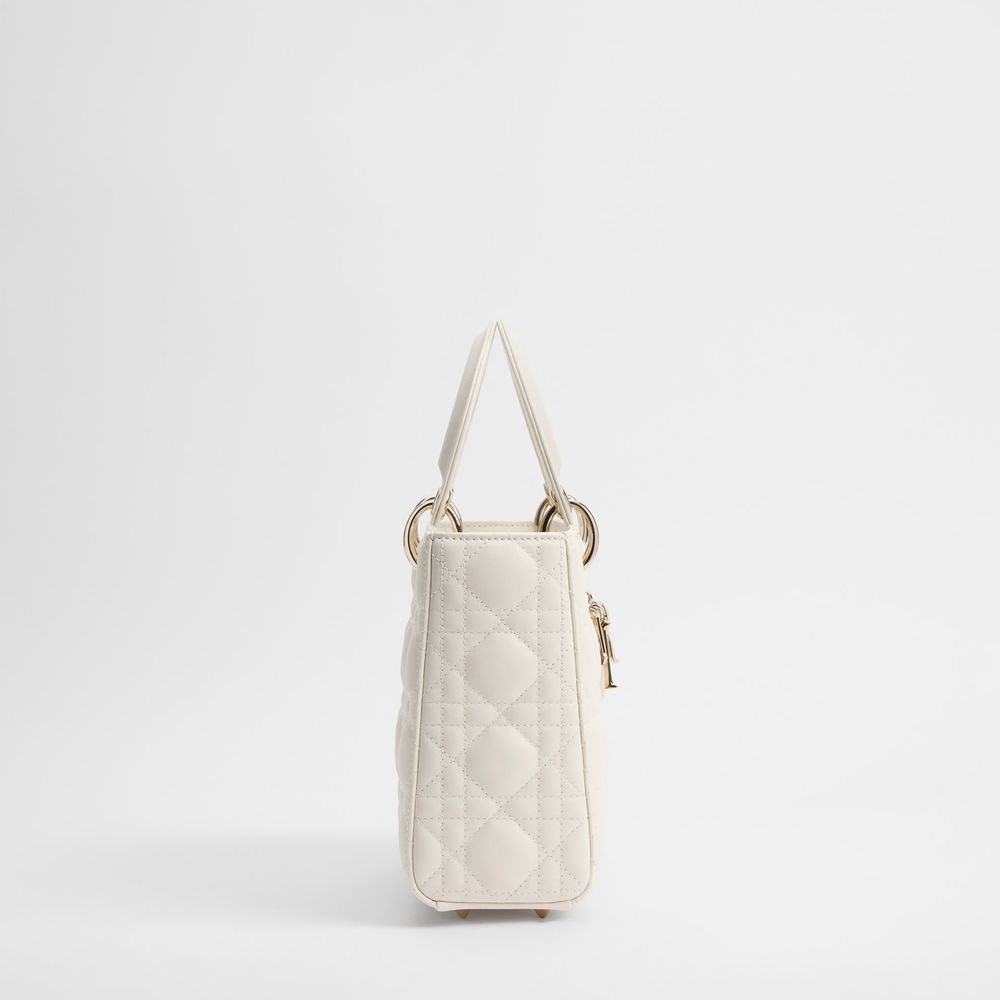 Dior Small Lady Dior My ABCDior Bag - White