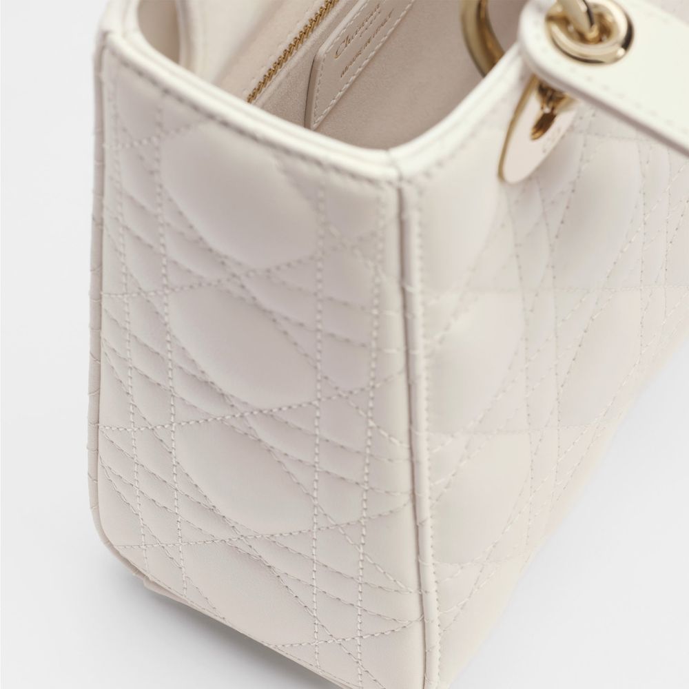 Dior Small Lady Dior My ABCDior Bag - White