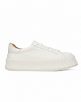 Jil Sander Leather Chunky Platform Sneakers - White