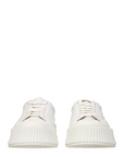 Jil Sander Leather Chunky Platform Sneakers - White