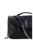 Saint Laurent Quilted Puffer Toy Leather Shoulder Bag - Black