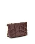 Saint Laurent Quilted Puffer Toy Leather Shoulder Bag - Bordeaux